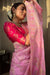 Baby Pink Soft Silk Jacquard Saree with Rich Pallu