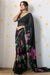 Black Soft Organza Celebrity Style Saree with Cutdana Moti Work