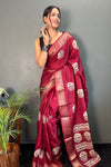 Soft Dola Silk Saree with Zari Kanjivaram Border