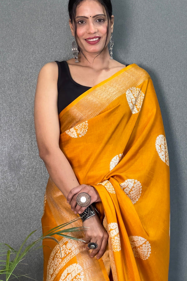 Soft Dola Silk Saree with Zari Kanjivaram Border