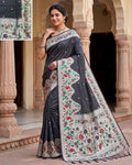 Multicoloured Jacquard Weave Paithani Silk Saree Collection - Image 1