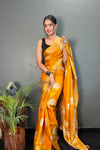 Soft Dola Silk Saree with Zari Kanjivaram Border