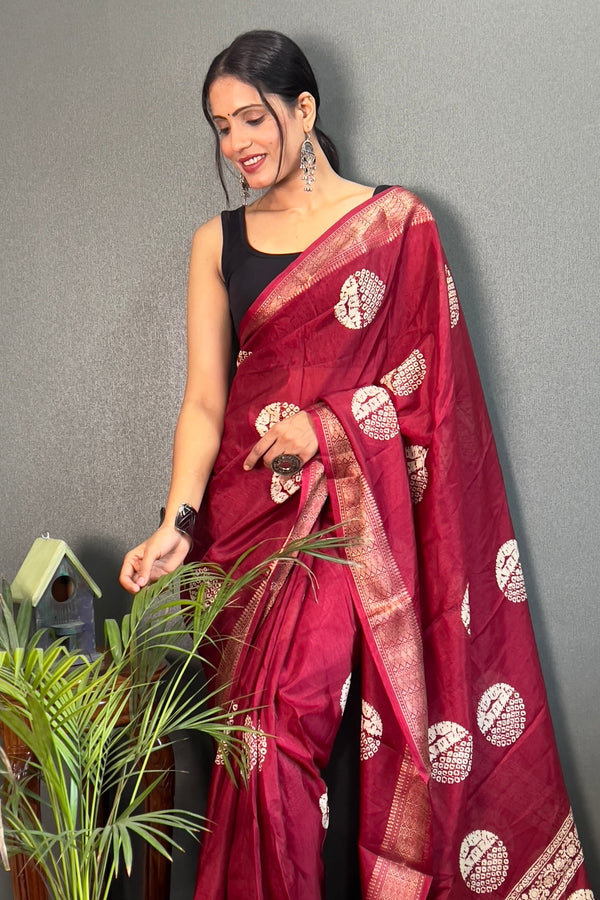 Soft Dola Silk Saree with Zari Kanjivaram Border