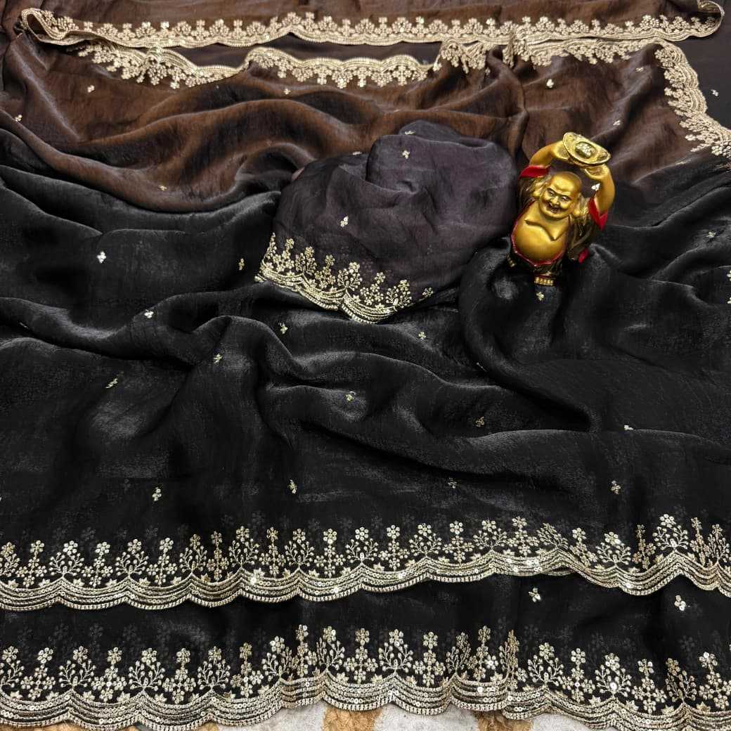 Sequence Work Space Silk Designer Saree - Image 1