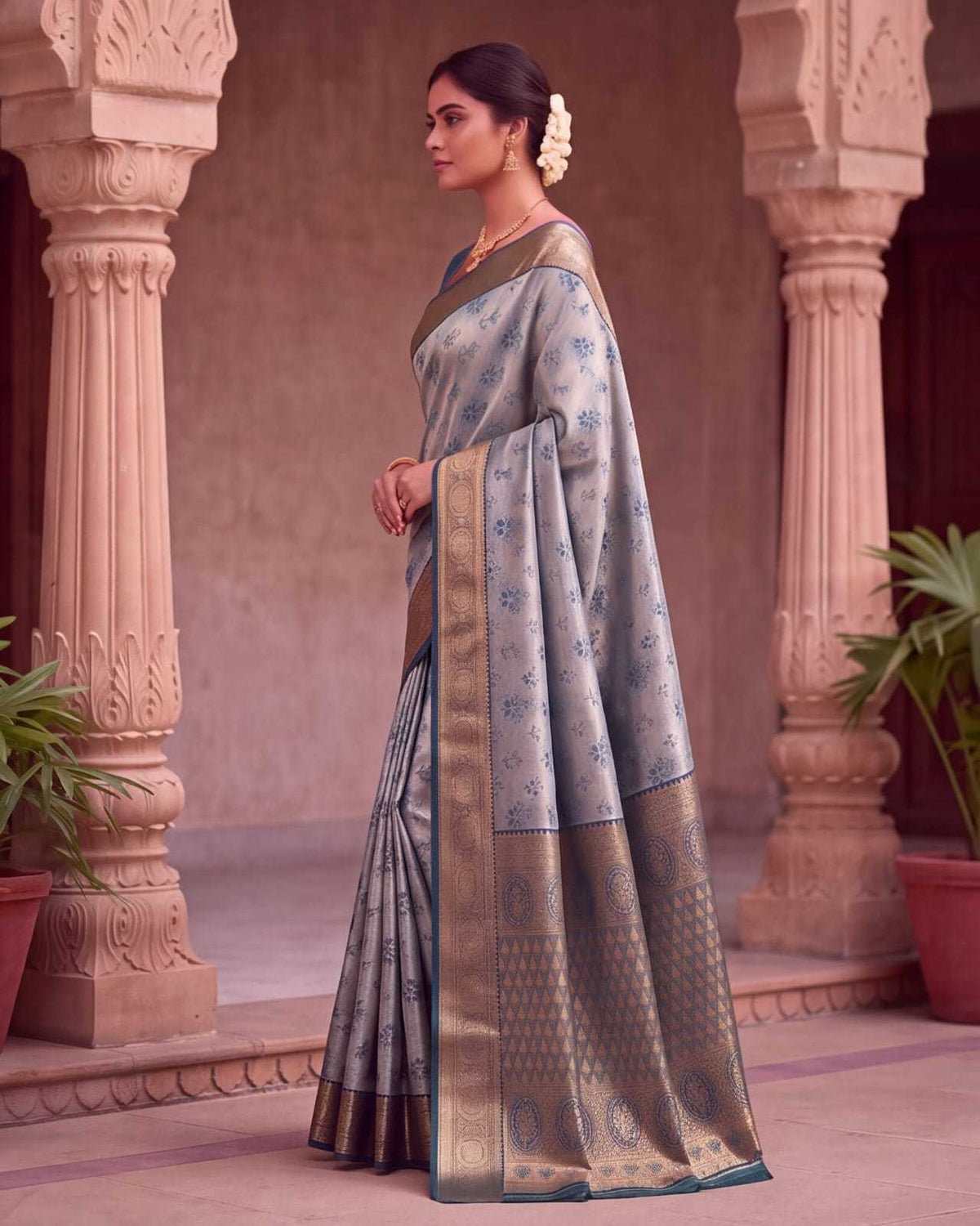 Kanjivaram Soft Silk Jacquard Weave Saree - Image 10
