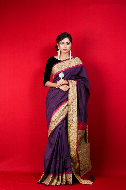 Banarasi Silk Saree – Gold Zari
